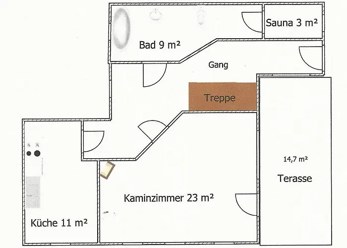 Saechsische-schweiz-ferienhaus-wohnung-1-mit-elbblick-sauna-und-kamin * كونيجشتاين آن دير إلب